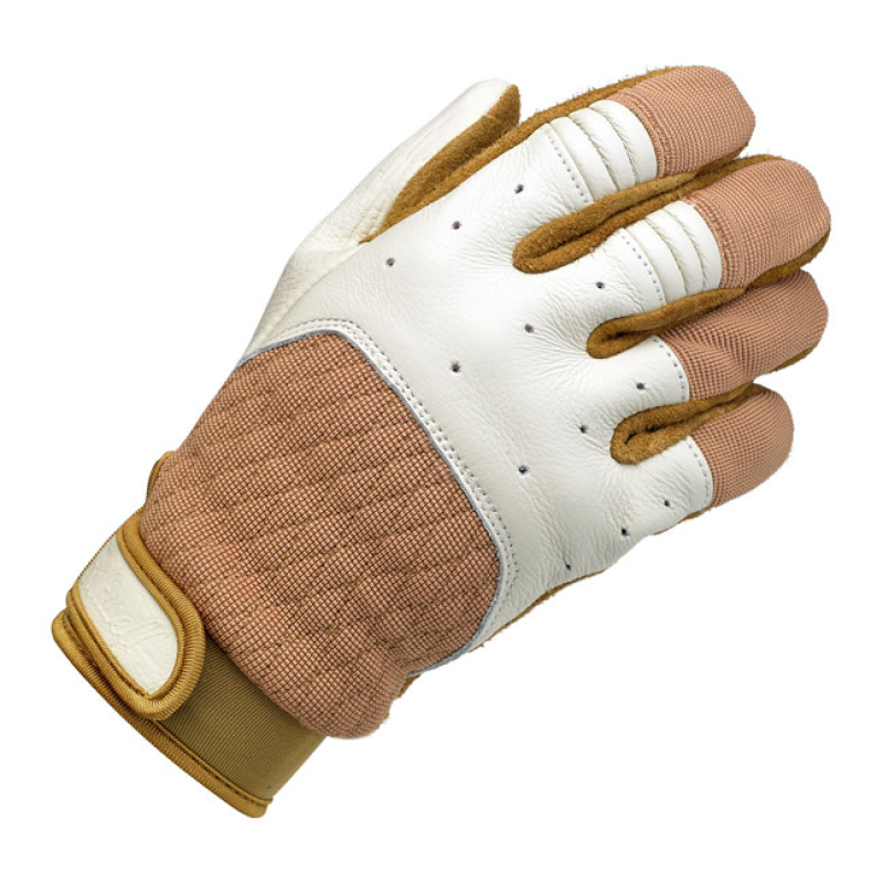 BILTWELL BANTAM GLOVES WHITE/TAN 956955