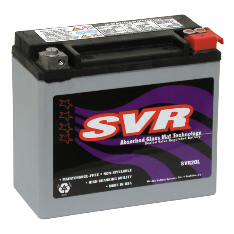 SVR, AGM BATTERY, 12V, 18AMP, 310CCA 958013