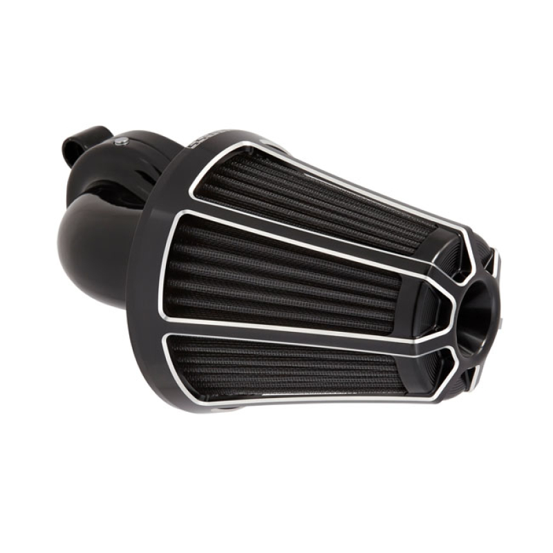 ARLEN NESS, 90Â° MONSTER SUCKER AIR CLEANER. BEVELED BLACK ANODIZED BI 958743