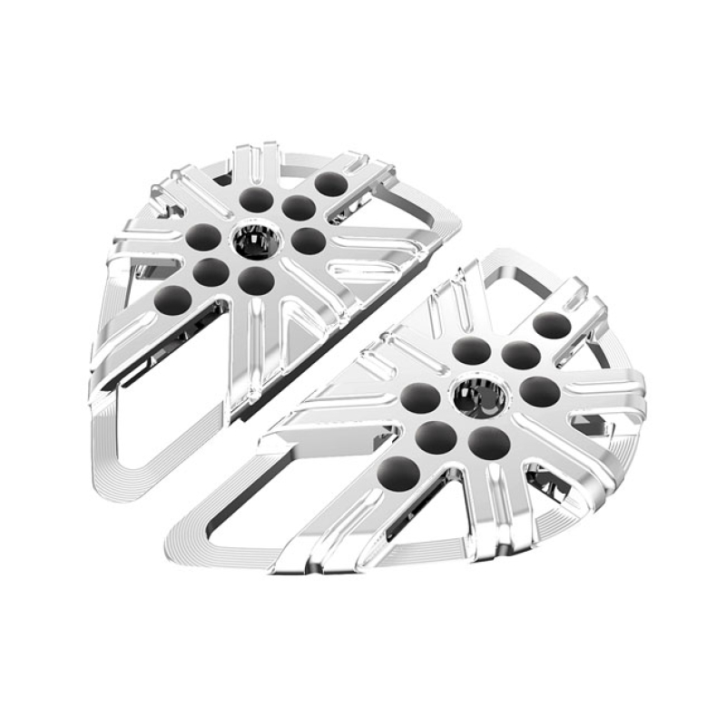 ARLEN NESS, 10-GAUGE PASSENGER FLOORBOARDS. CHROME CHROME. CNC MACHINE 958831