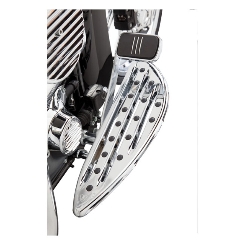 ARLEN NESS, 83-17 DEEP CUT RIDER FLOORBOARDS. CHROME 959235