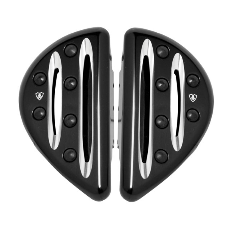 ARLEN NESS, DEEP CUT PASSENGER FLOORBOARDS. BLACK BLACK ANODIZED CONTR 959240