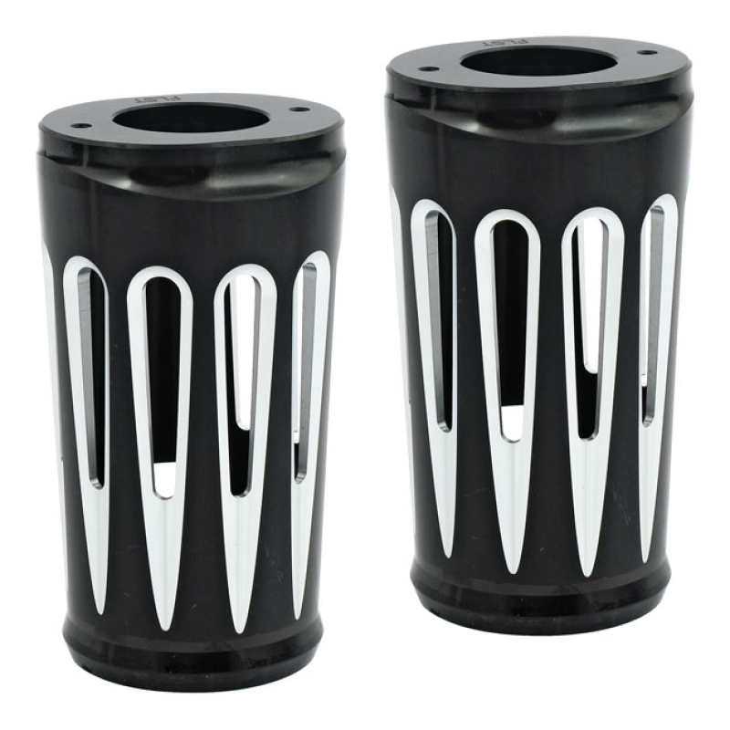 ARLEN NESS, DEEP CUT FORK BOOTS. BLACK CONTRAST MACHINED CNC MACHINED 960401