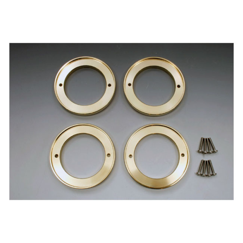 EASYRIDERS BRASS TURNSIGNAL ACCENT RINGS 961750