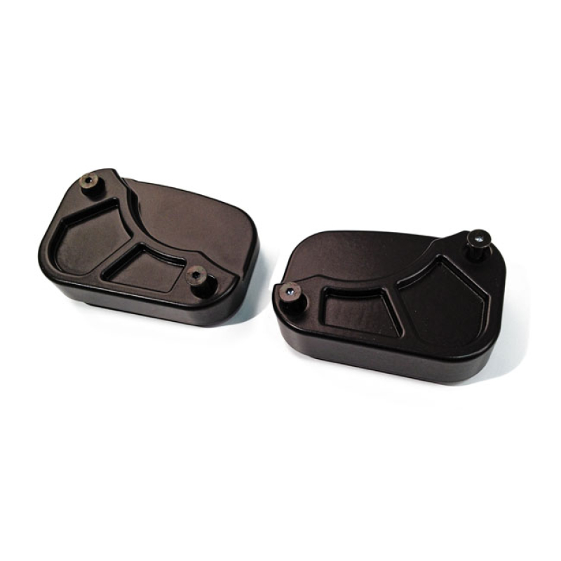 CULT WERK, HANDLEBAR MASTER CYLINDER COVER KIT GLOSS BLACK POWDER COAT 963024