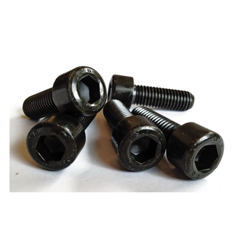 CULT-WERK, TRIPLE TREE BOLT SET. BLACK BLACK ZINC PLATED FINISH.  HIGH 963035