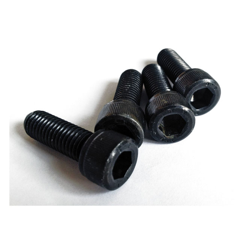 CULT-WERK, TRIPLE TREE BOLT SET. BLACK BLACK ZINC PLATED FINISH.  HIGH 963036