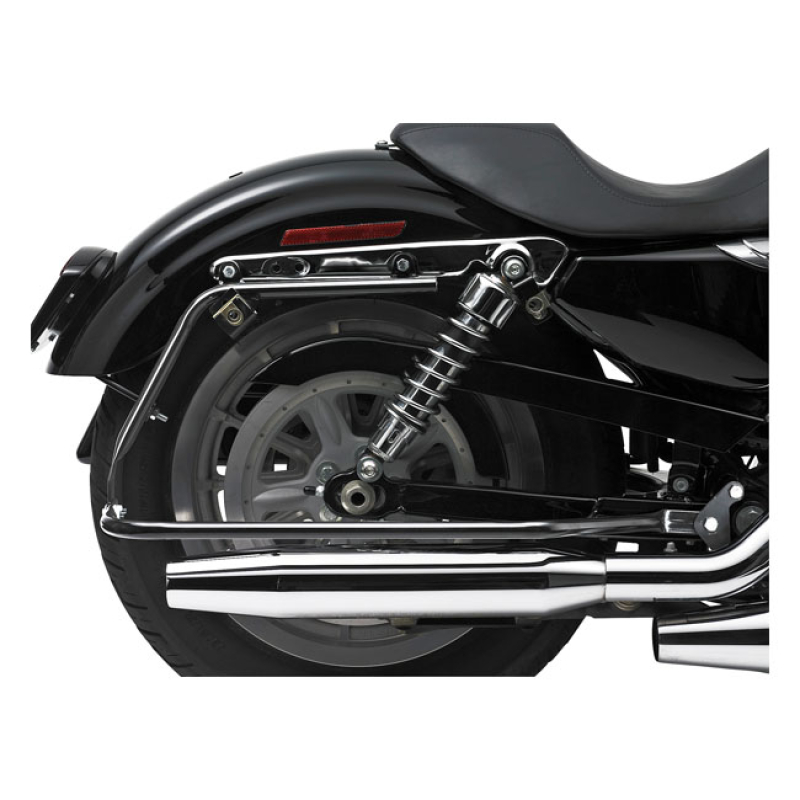CYCLE VISIONS, BAGSTER SADDLEBAG MOUNT BLACK BLACK POWDER COATED STEEL 968314
