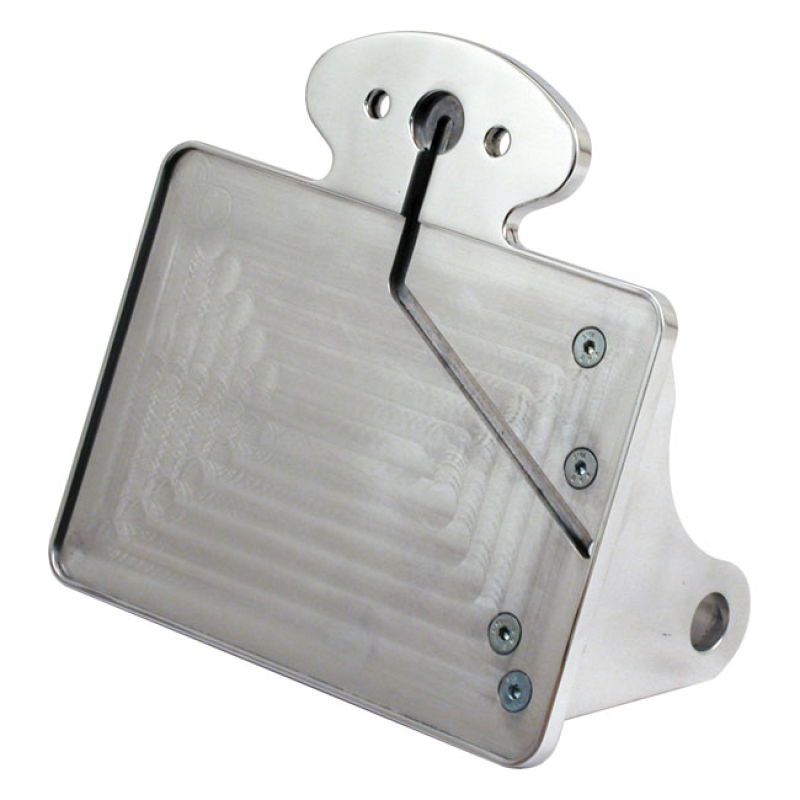 CPV LICENSE PLATE BRACKET KIT POLISHED, FOR CATEYE TAILLIGHT, SIDE MOU 972828
