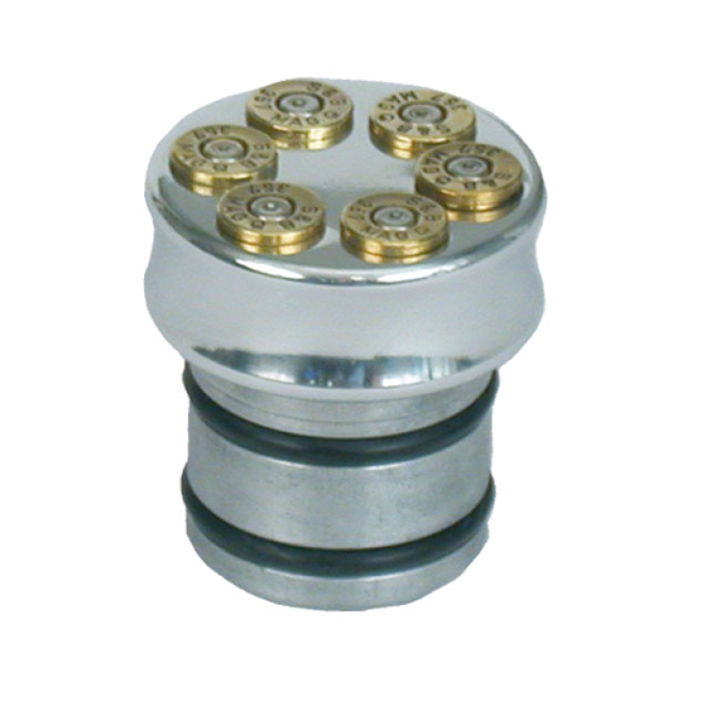 CVP, OIL TANK FILL PLUG, NO DIPSTICK. BULLET. POLISHED CNC MACHINED BI 972906