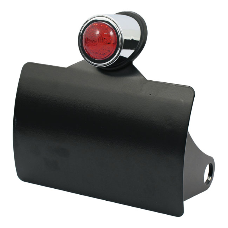 CPV CURVED LICENSE PLATE BRACKET BLACK, NO LICENSE PLATE ILLUMINATION, 973046