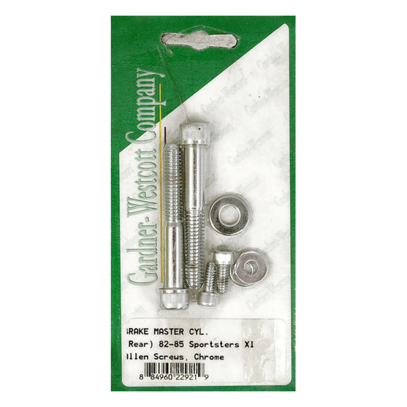 BRAKE MASTER CYL MOUNT & REAR COVER CHROME, FINE THREAD 977321