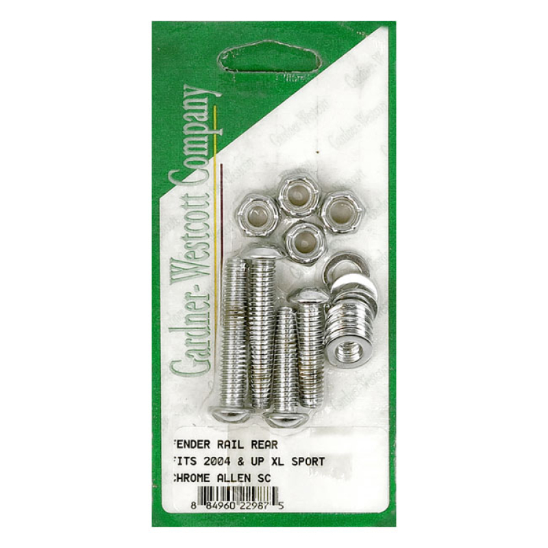 GARDNER-WESTCOTT, FENDER STRUT MOUNT KIT. CHROME ALLEN HEAD USED TO MO 977351