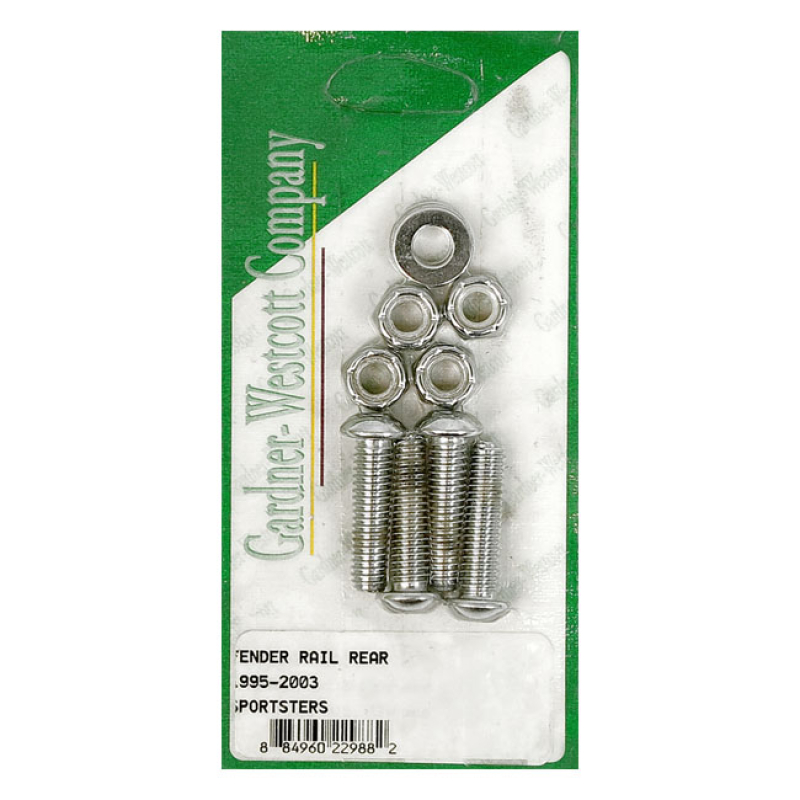 GARDNER-WESTCOTT, FENDER STRUT MOUNT KIT. CHROME ALLEN HEAD USED TO MO 977353