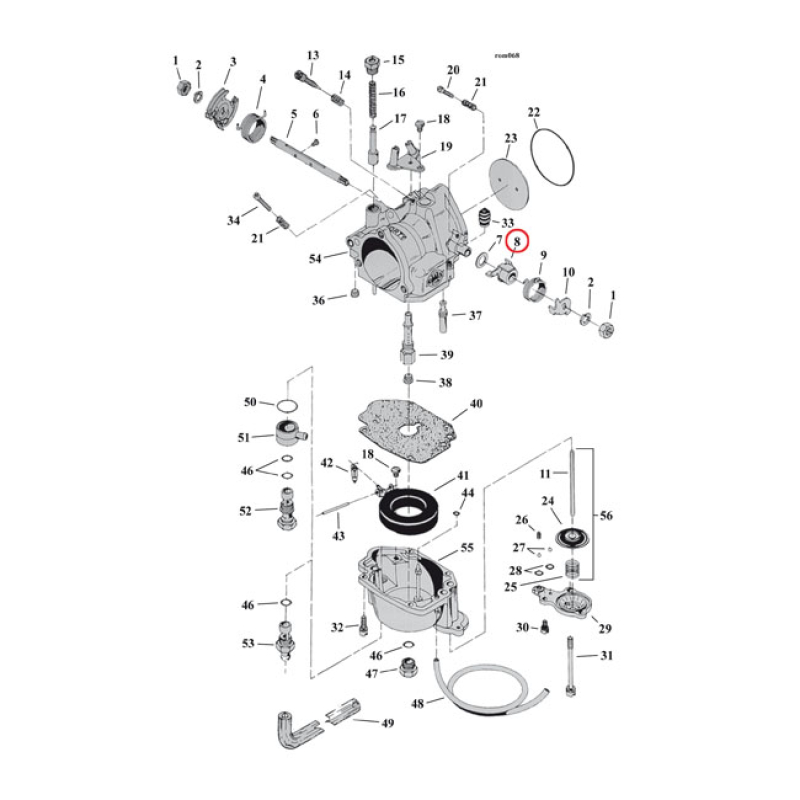 S&S, ACTUATOR LEVER, PUMP E/G CARBS (1 USED) 977866