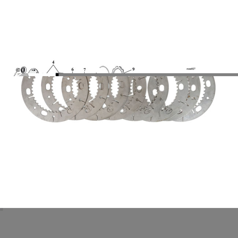 VÄLILEVYSARJA 71-E84 XL .ALTO,STEEL CLUTCH PLATE SET ( 8 KPL ) 978911