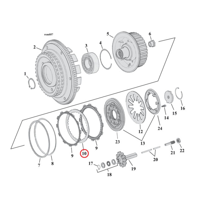KYTKINVÄLILEVYSARJA 8 KPL (TERÄS) BT1998-2014 / ALTO, STEEL CLUTCH PLATE SET 978932
