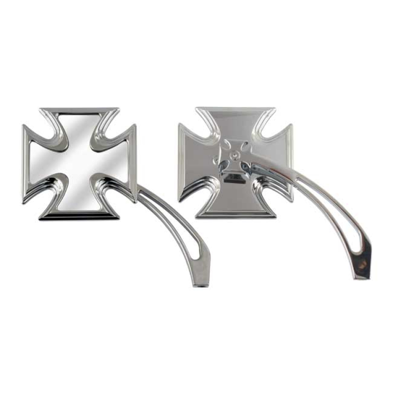 MIRROR, DONAR, LEFT OR RIGHT CHROME MALTESER CROSS 980653