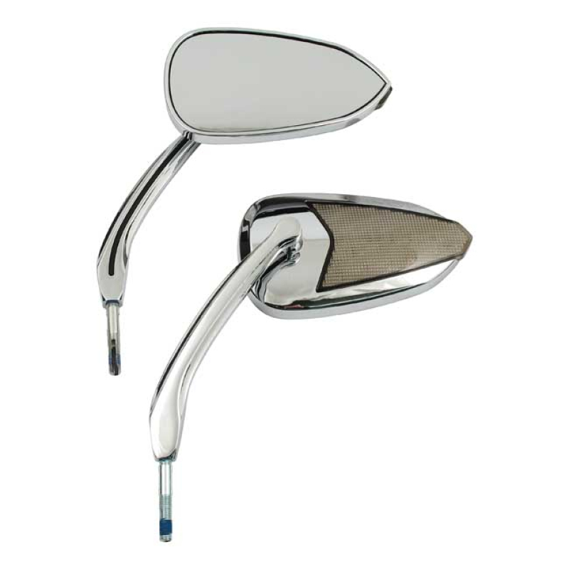 FURY, LED TURN SIGNAL MIRROR SET, WITH RUNNING LIGHT. CHROME WITH DUAL 985902