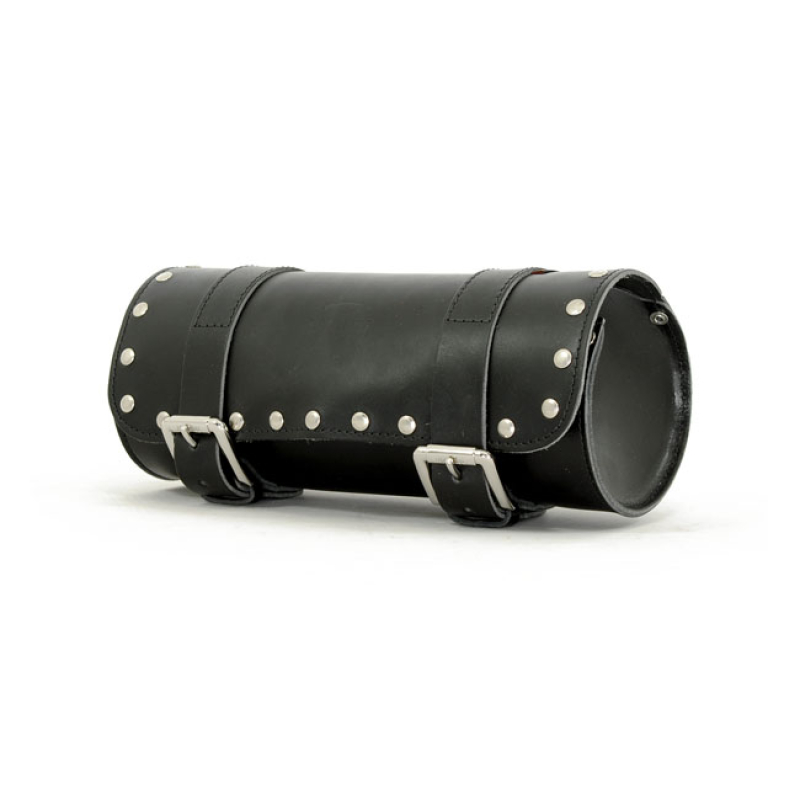LONGRIDE, GENUINE LEATHER TOOL ROLL 4L. STUDDED BLACK 986390