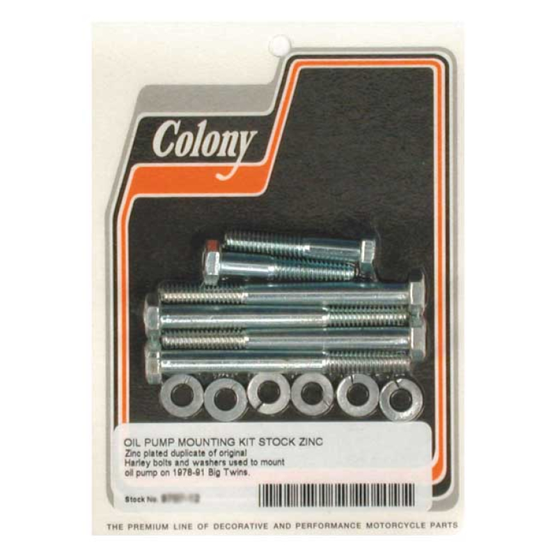 COLONY OIL PUMP MOUNT KIT OEM STYLE ZINC, HEX 989096