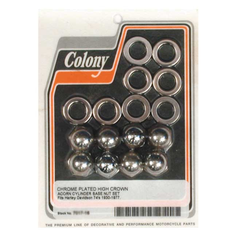 COLONY CYL BASE NUT KIT ACORN, CHROME 989109
