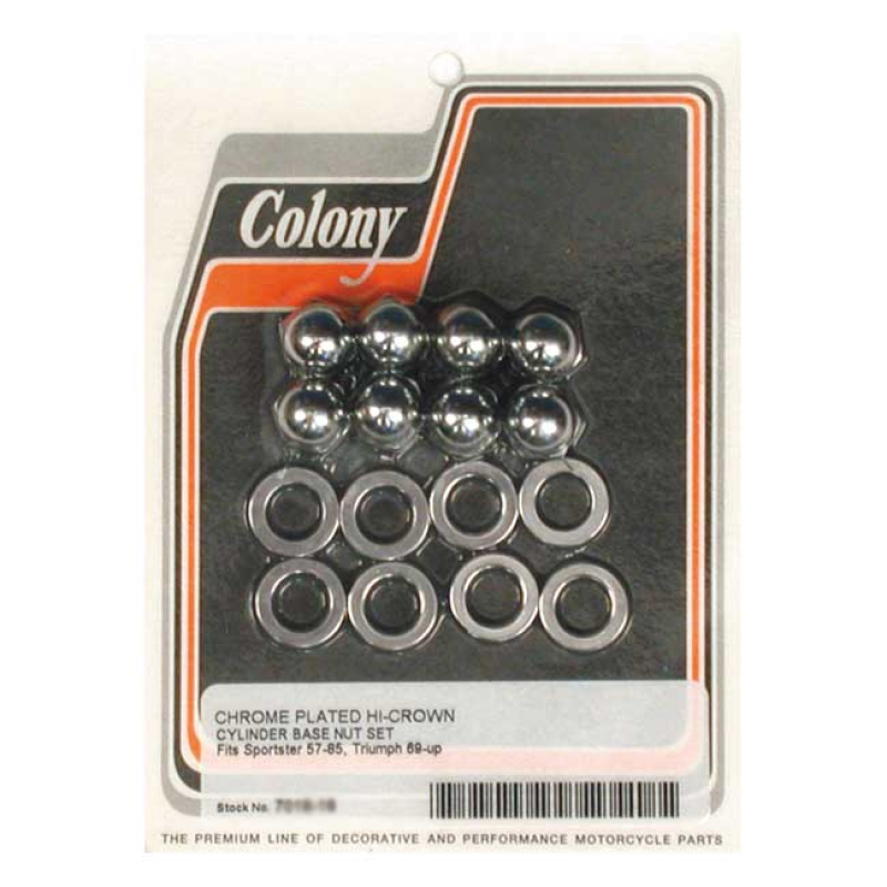COLONY CYL BASE NUT KIT ACORN, CHROME 989118