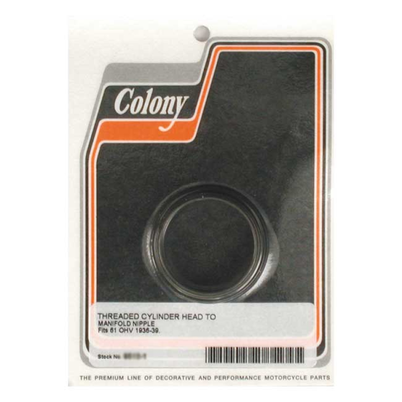COLONY, MANIFOLD INLET NIPPLE EXACT DUPLICATE THREADED STEEL INLET NIP 989149