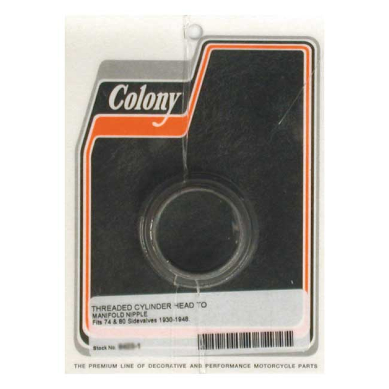 COLONY, MANIFOLD INLET NIPPLE EXACT DUPLICATE THREADED STEEL INLET NIP 989150