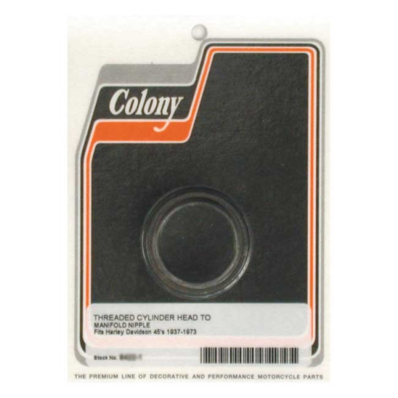 COLONY, MANIFOLD INLET NIPPLE EXACT DUPLICATE THREADED STEEL INLET NIP 989151