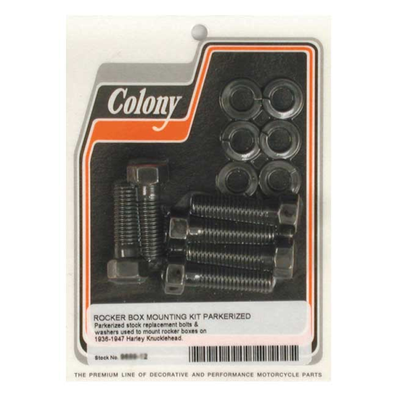 COLONY, KNUCKLE ROCKER BOX BOLT KIT. BLACK 989228