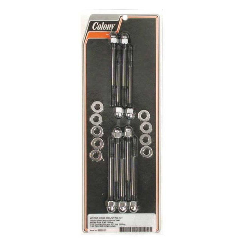 COLONY CRANKCASE BOLT KIT CHROME; ACORN 989268