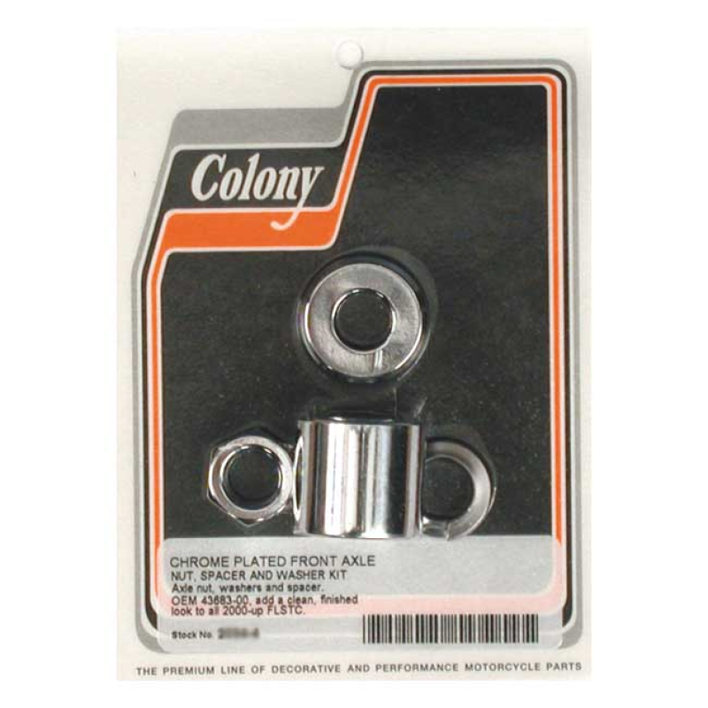 COLONY AXLE SPACER KIT FRONT, SMOOTH 989410