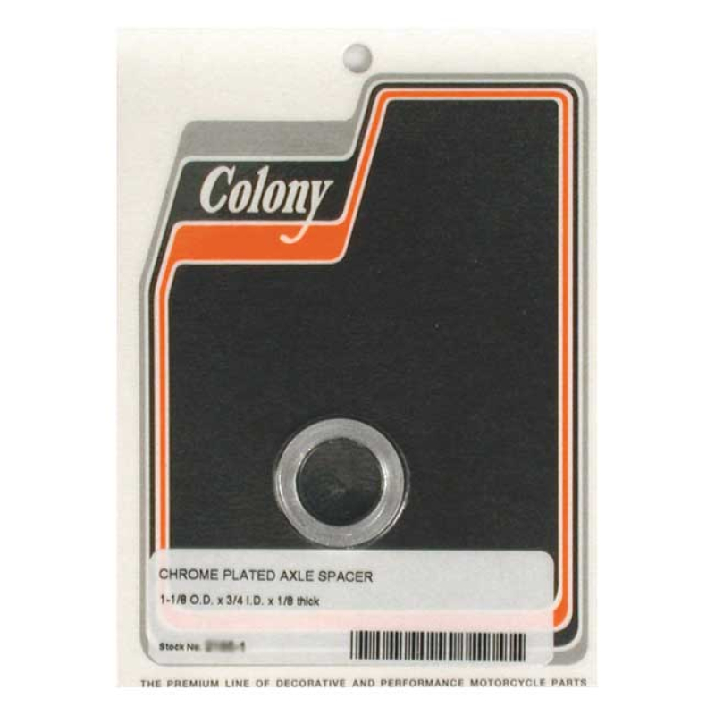 COLONY UNIV. AXLE SPACER 1/8 INCH LONG 989441