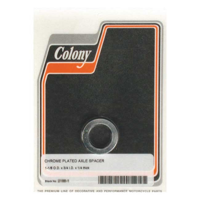 COLONY UNIV. AXLE SPACER 1/4 INCH LONG 989442
