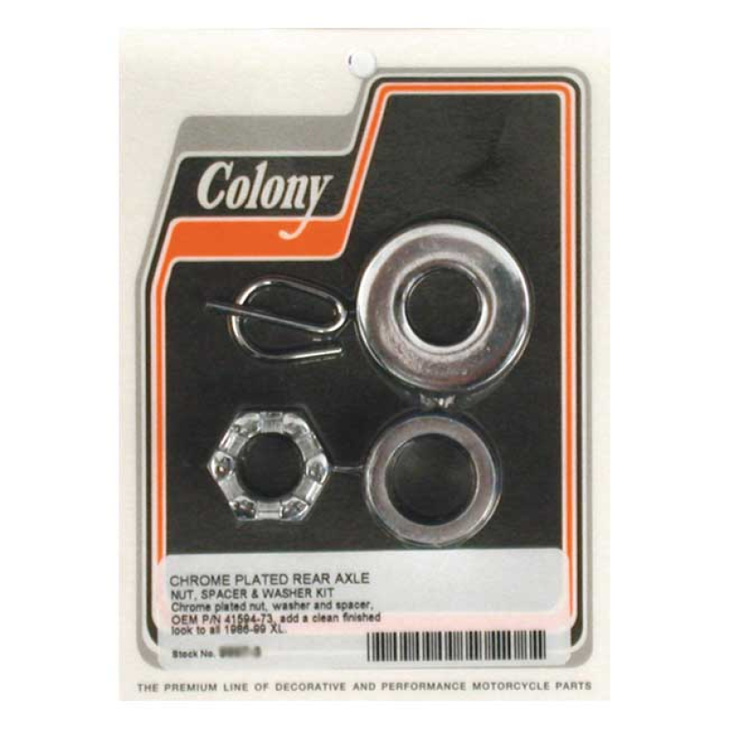 COLONY AXLE SPACER KIT REAR, SMOOTH 989463