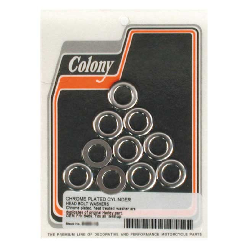 COLONY HEAD BOLT WASHER SET CHROME, FOR 7/16 HEADBOLTS 989635