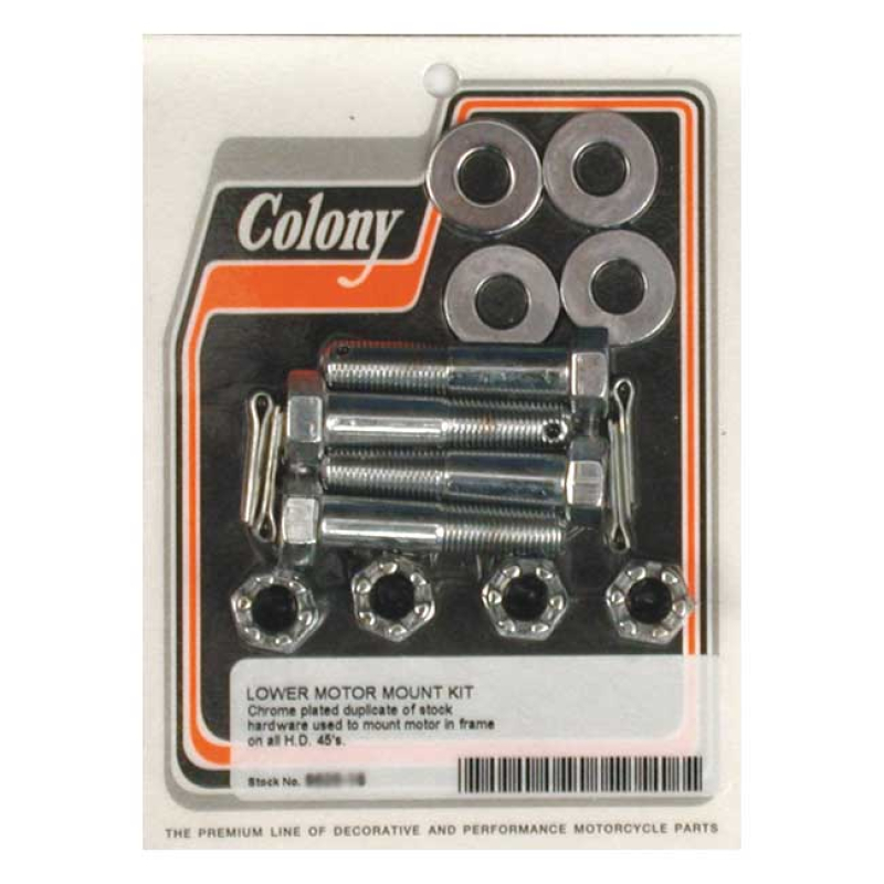 COLONY LOWER MOTOR MOUNT KIT CHROME 989678