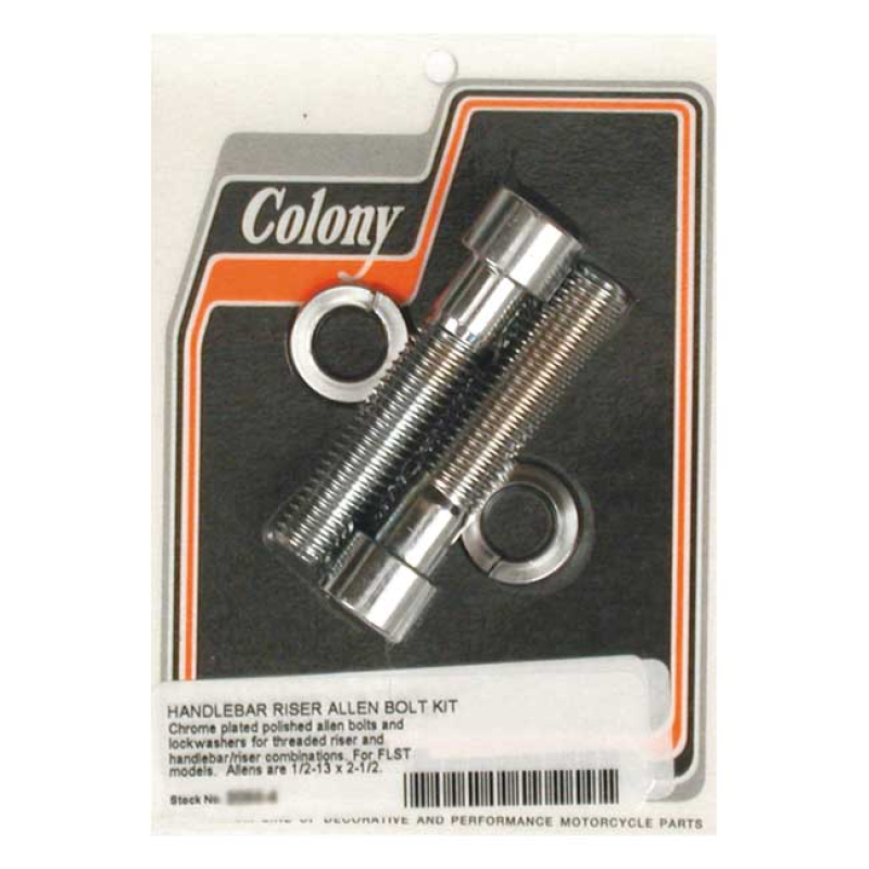 COLONY RISER BOLT KIT CHROME ALLEN, 1/2-13 X 2 1/2" 989787