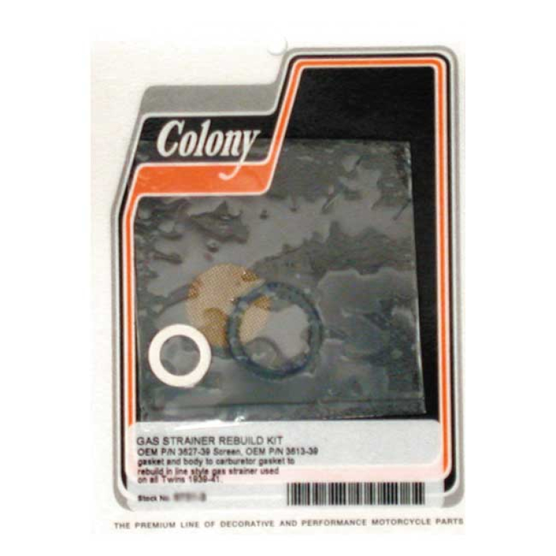 COLONY, GAS STRAINER REBUILD KIT INCLUDES 3627-39 SCREEN, 3613-39 GASK 989829