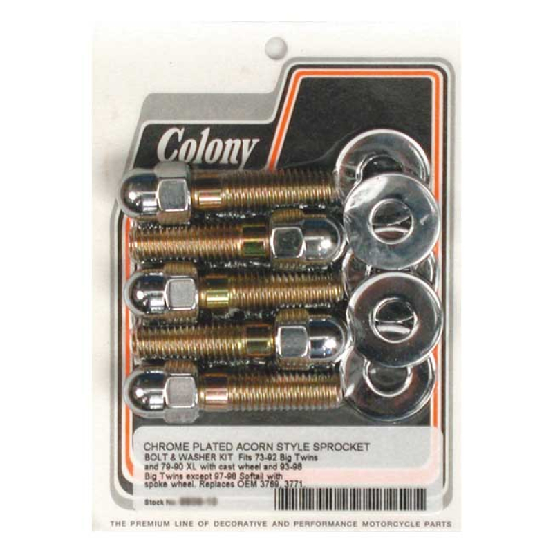 COLONY SPROCKET BOLT KIT ACORN 989948