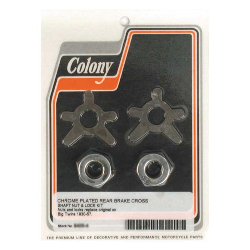 COLONY BRAKE SHAFT LOCK & NUT KIT 989981