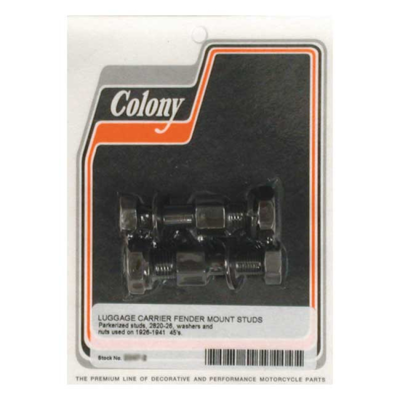 COLONY, LUGGAGE CARRIER MOUNT BLACK PARKERIZED. ACCURATE REPRODUCTION 989998