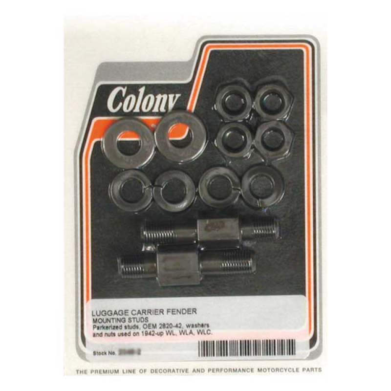 COLONY, LUGGAGE CARRIER MOUNT BLACK PARKERIZED. ACCURATE REPRODUCTION 989999