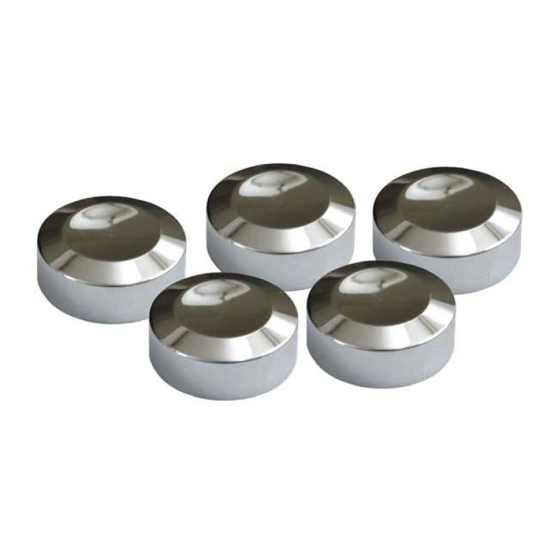 REAR PULLEY BOLT COVER KIT. CHROME COVERS THE HEX MOUNT BOLTS OF THE R 990260