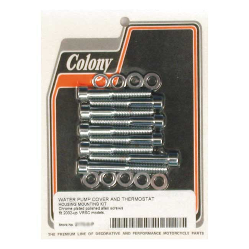 COLONY, WATERPUMP & THERMOSTAT HOUSING MOUNT KIT CHROME POLISHED ALLEN 990274