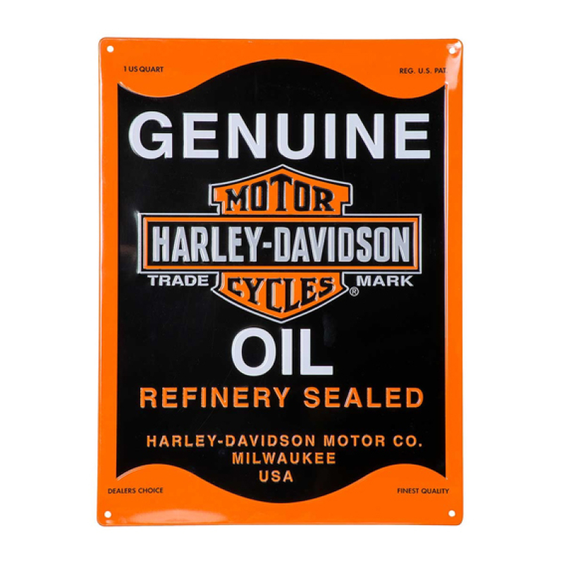 H-D OIL CAN TIN SIGN HDL-15527