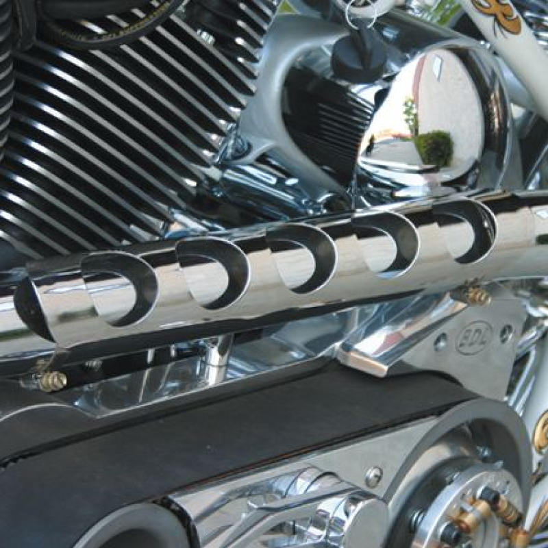 DRILLED HEAT SHIELD LONG - POLISHED 683093