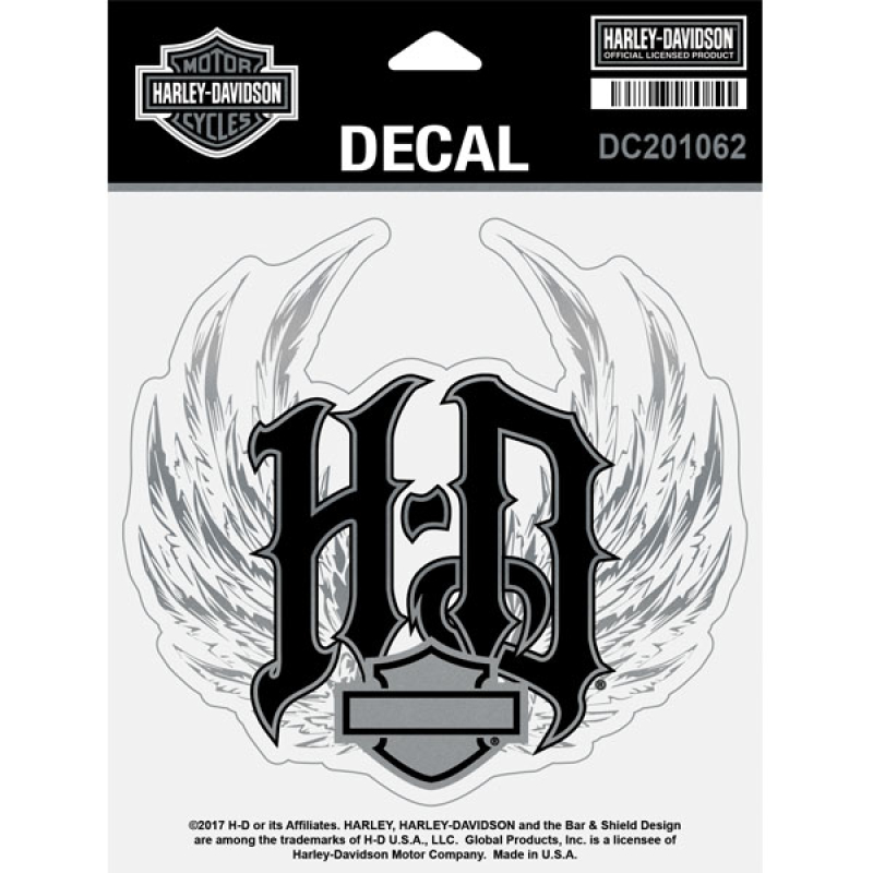 H-D TARRA SPIKED MONOGRAM 5"W X 4 3/4"H DC201062