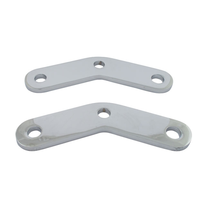 SOFTAIL PASSENGER PEG RISER BRACKETS. CHROME CHROME PLATED STEEL. GIVE 500208